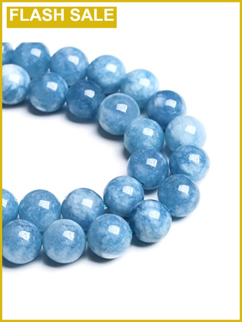 Aquamarine Jade 8mm Beads for Jewelry Making DIY Bracelet Beads